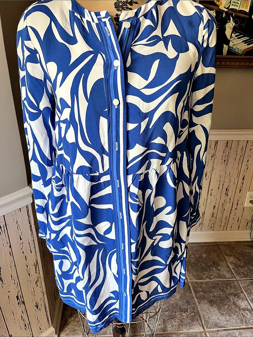 LOFT Abstract Print Mini Dress Size XS Like New